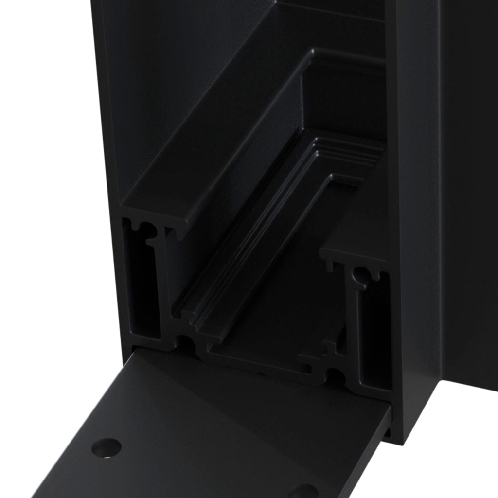 Connettore ad Angolo per Sistema Illuminazione a Binario  Nero