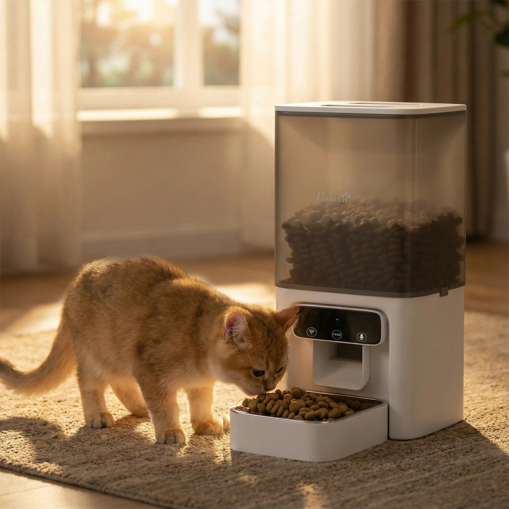 Distributore Automatico di Cibo per Gatti 4.5L con APP e Registratore Vocale