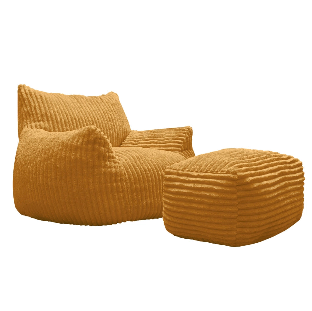 Pouf 54x54x35 cm con base stabile in flanella rosa