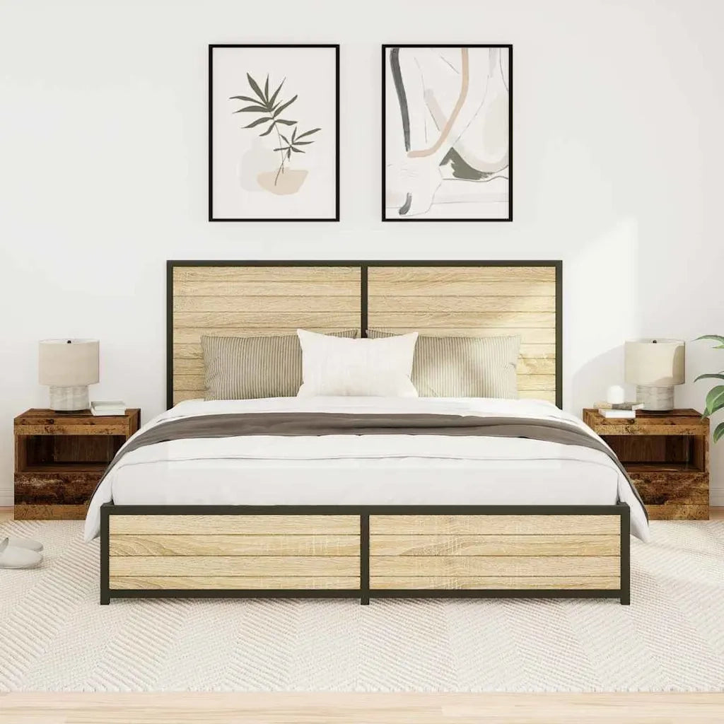 Armadio da Notte 2 pcs Legno vecchio 50 x 40 x 45 cm 862181