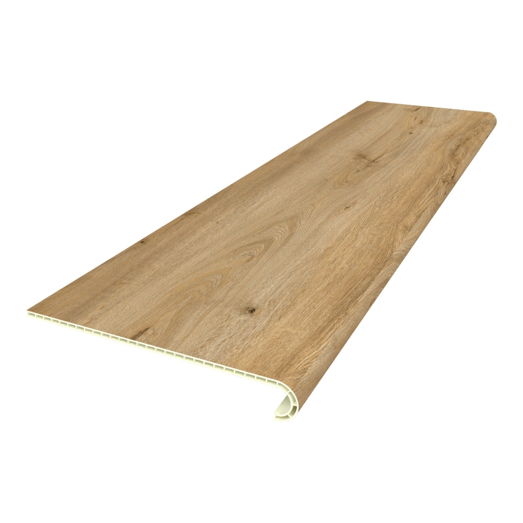 Set di 2 Profili Bunschoten Coprigradini Arrotondati in PVC 120 x 32 x 4,6 cm Effettto Rovere NEU.HOLZ
