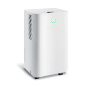 Deumidificatore con 3 modalit¨¤ e 2 velocit¨¤, Deumidificatore con timer 24 ore e serbatoio dell¡¯acqua 2L Bianco