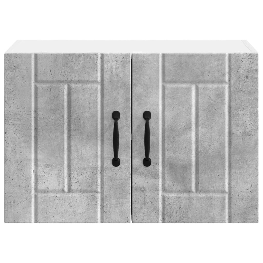 Armadi a pareti per cucina con porta Lucca 2 pcs Grigio Cemento 884921