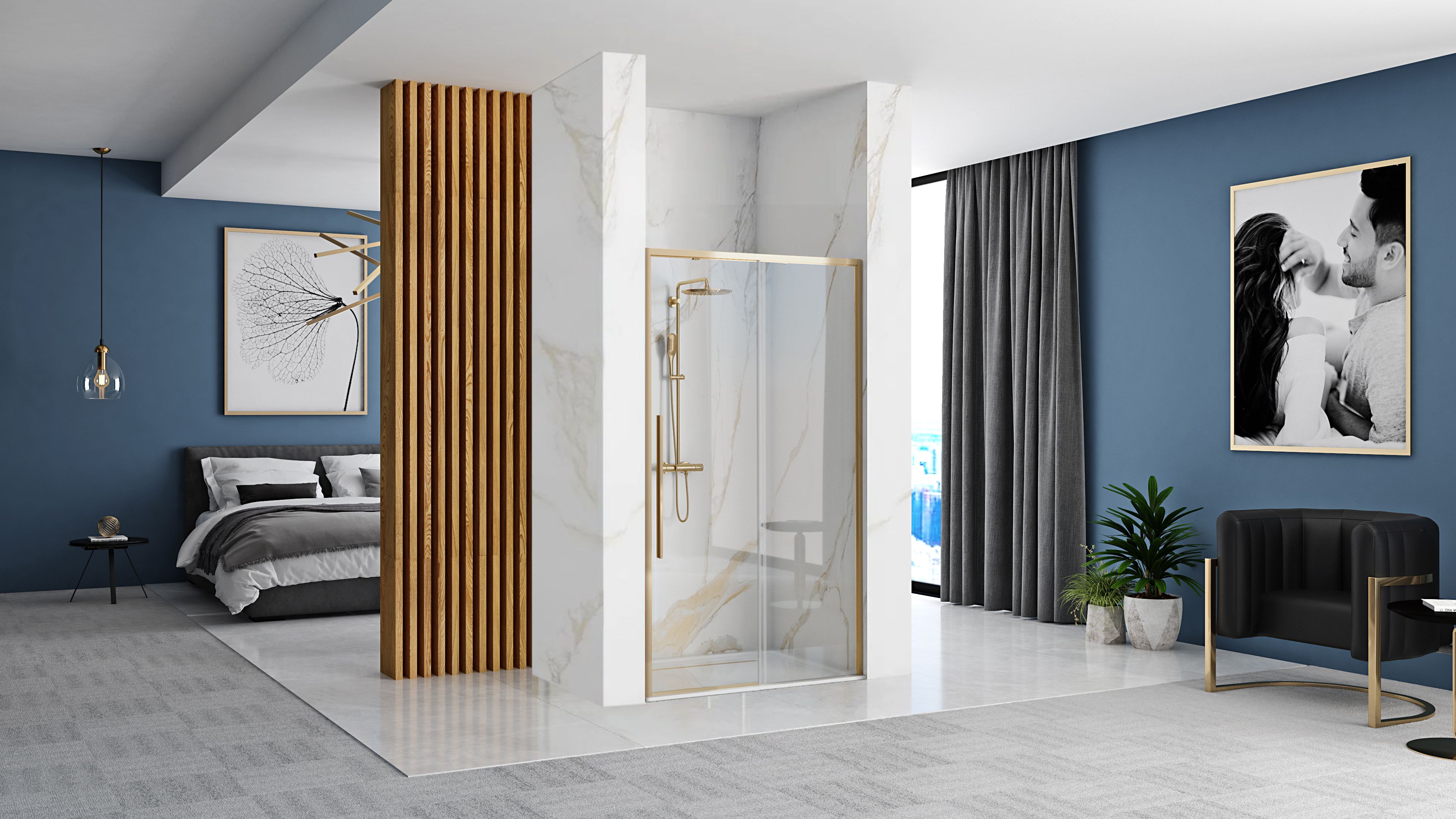 Porta Doccia Solar Gold 100