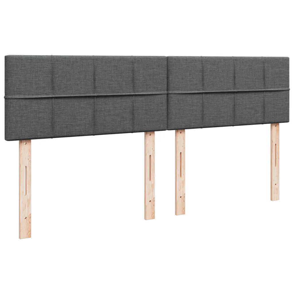 Giroletto a Molle con Materasso Grigio Scuro 180x200 cm Tessuto 3287148