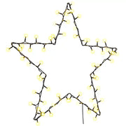 Luci di Natale Stella Silhouette 80 LED Bianco Caldo CFW2863847