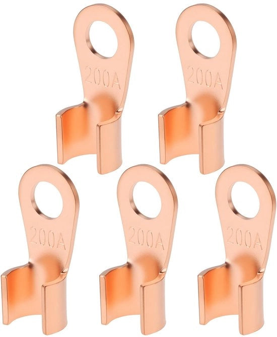 Accessori per cavi - OT-200A Terminali a crimp per cavi in rame - per uso industriale e nautico - 5 pezzi - 16-35 mm² - Collegamento affidabile - Ideali per...