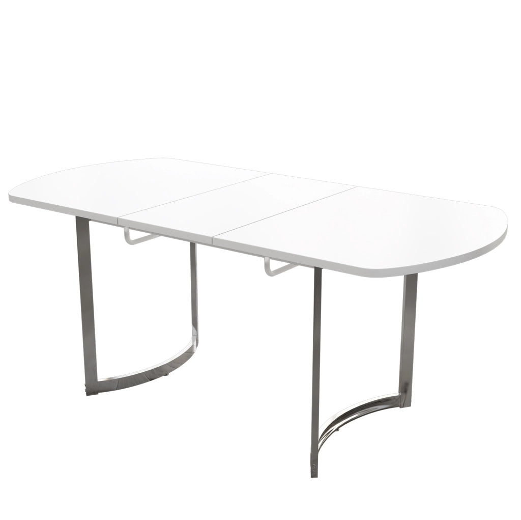 Tavolo da pranzo allungabile 140/180 x 80 cm; MDF bianco