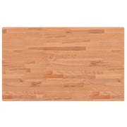 Piano Tavolo | Superficie Tavolo | Piano Scrivania 100x60x2,5cm Rettangolare Legno Massello di Faggio