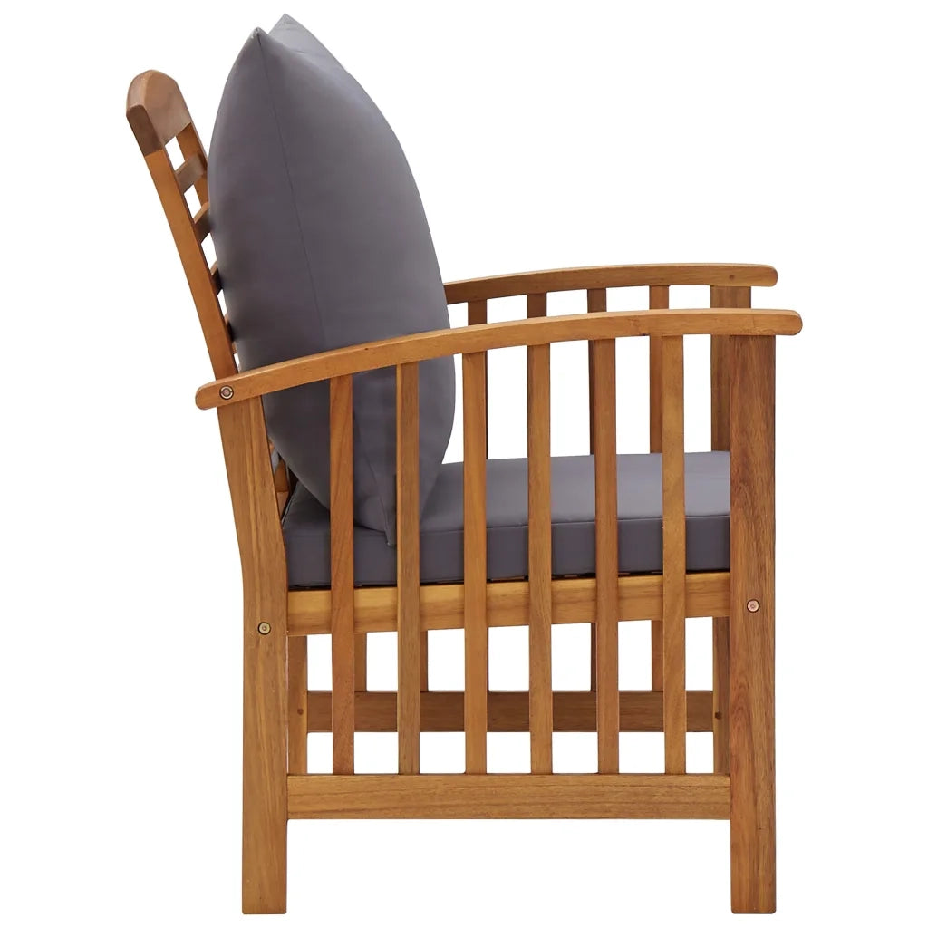 Set Divani da Giardino 4 pz con Cuscini in Massello di Acacia 3057979
