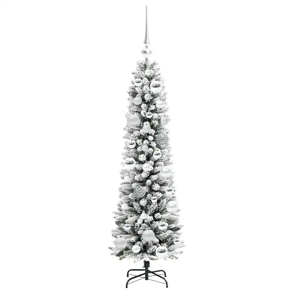 Albero di Natale | Decorazioni natalizie artificiale con 150 LED Bianco 120 cm