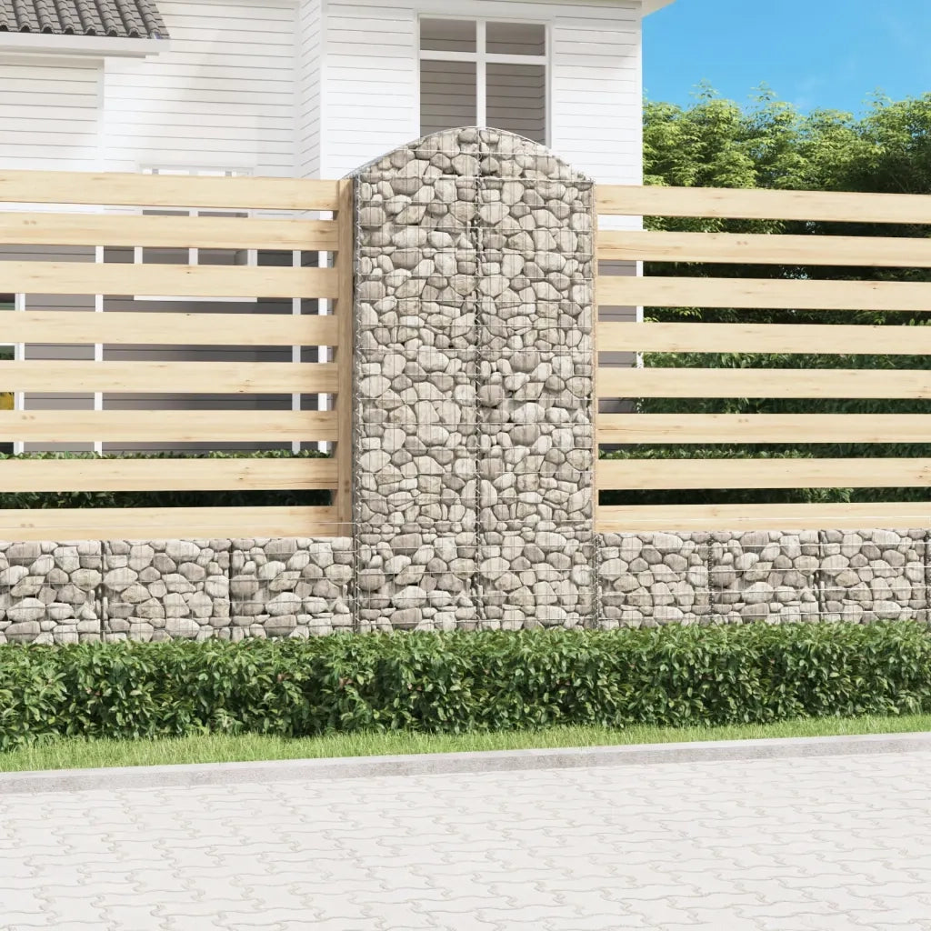 Cesto Gabbione ad Arco 100x50x220/240 cm Ferro Zincato 153441