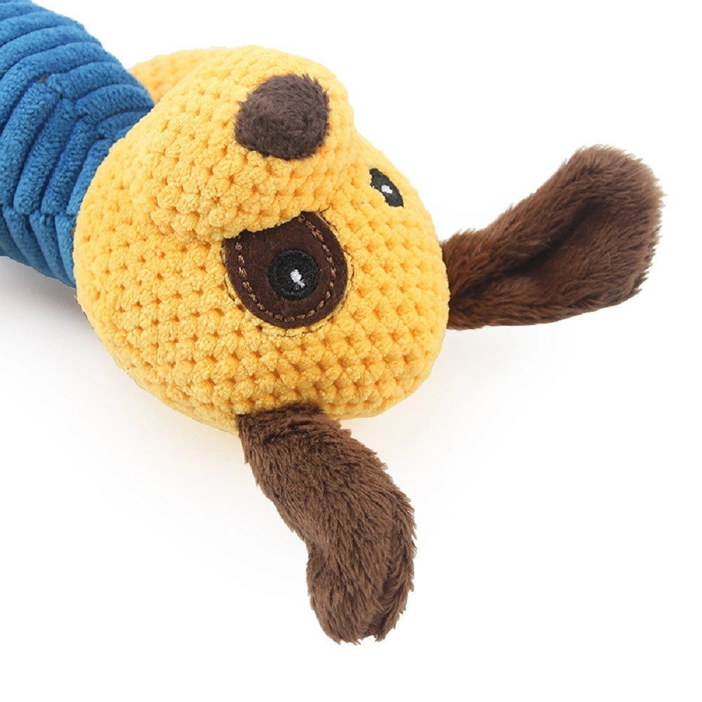 Trade Shop - Giocattolo Per Cani Forma Animale Peluche Cigolante Morso Masticare 20 Cm 53771 -