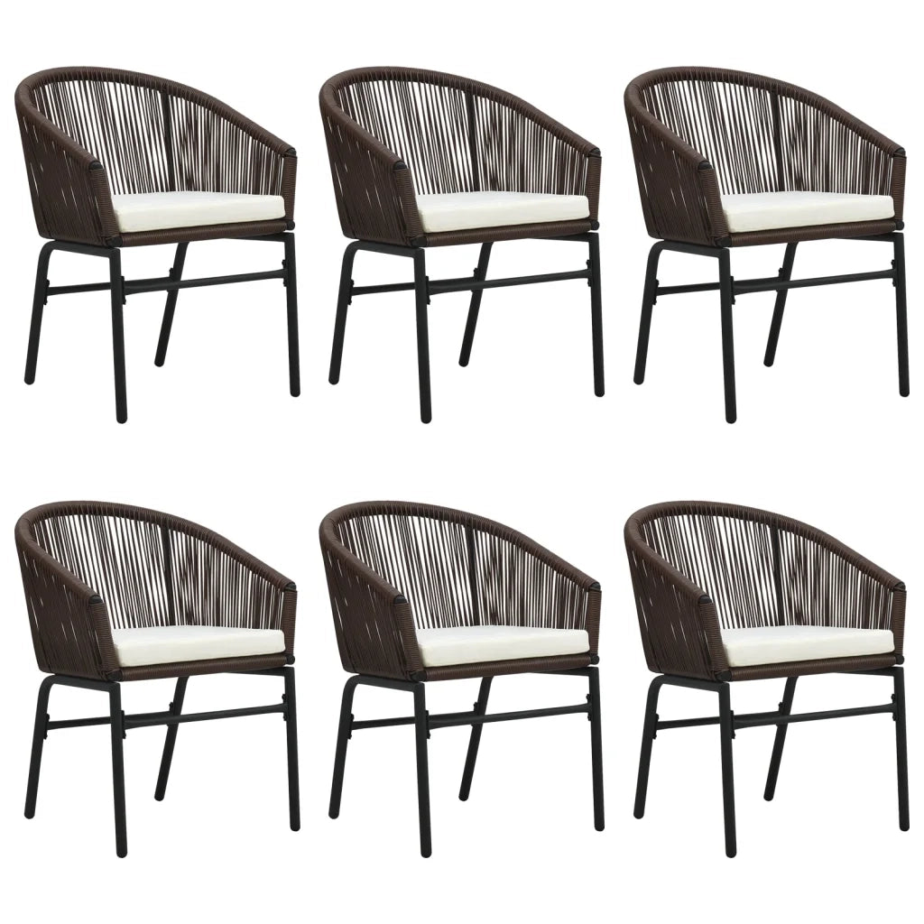 Set Mobili da Pranzo da Giardino 7 pz Marrone cod mxl 38732