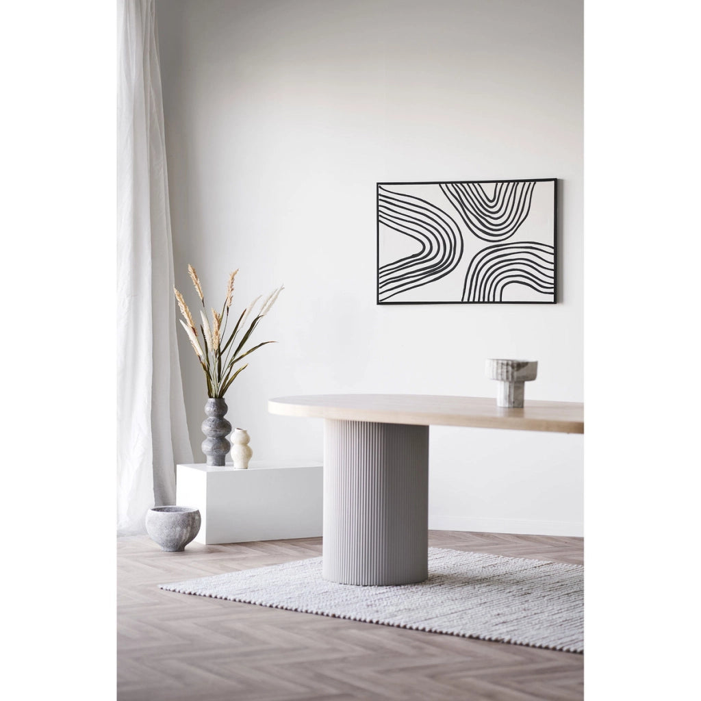 Vaso Decorativo HN10, Beige, Ceramica, 10,5x10,5x19,5 cm