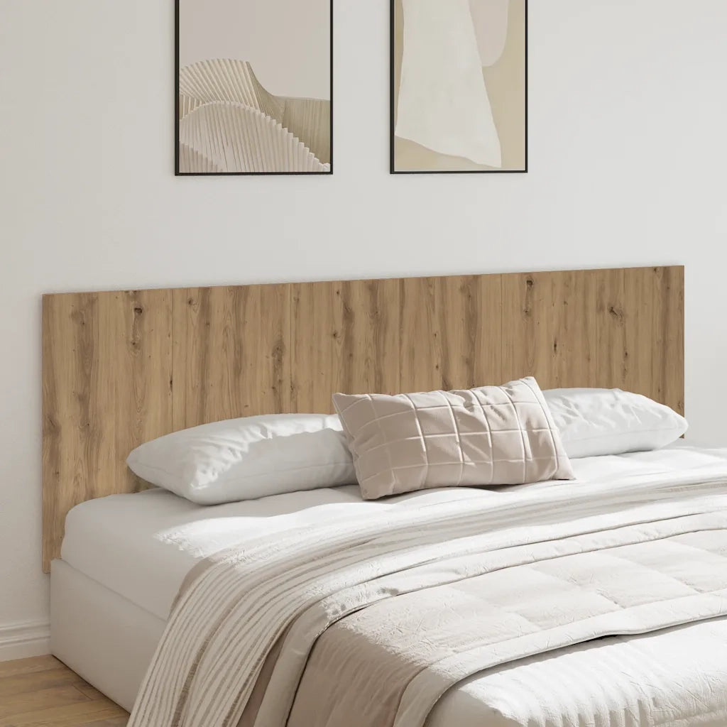 Testiera a Parete Legno Artigianale 240x1,5x80 cm in Truciolato 856831