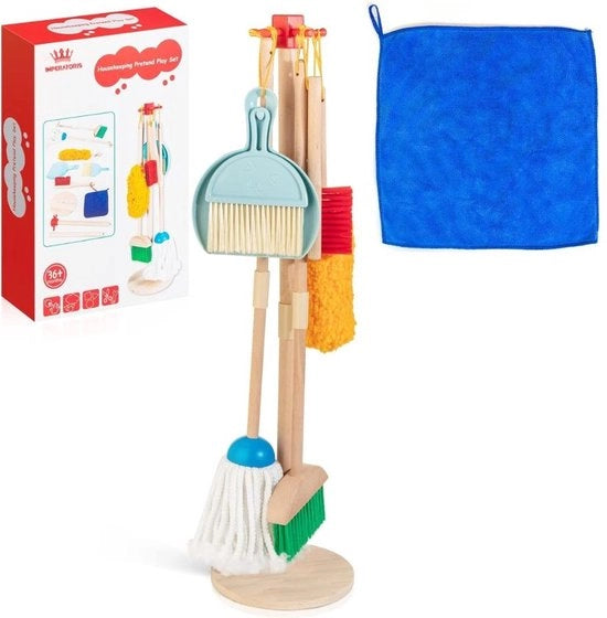 Set di pulizia per bambini - Giocattoli di pulizia per bambini - Set di pulizia per bambini - 3-6 anni - 8 pezzi