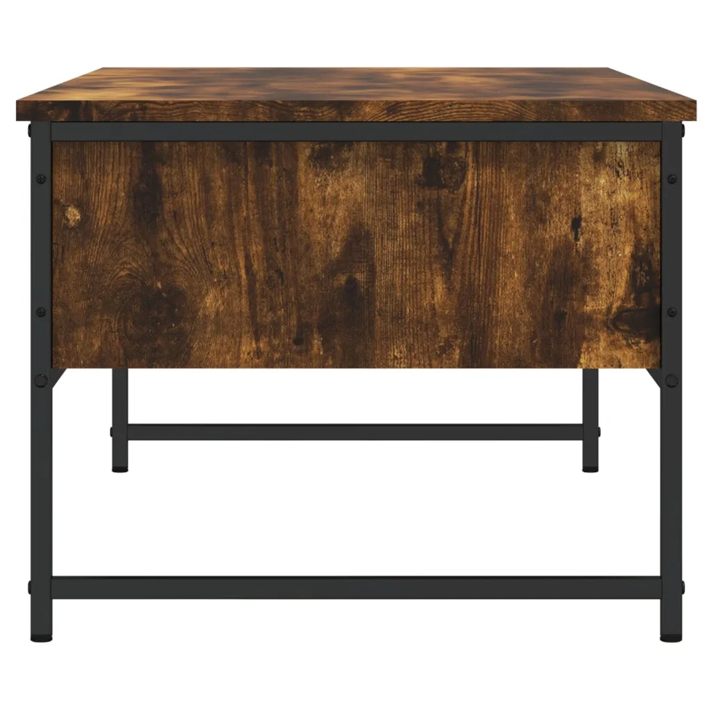 Tavolino da Salotto-Tavolino da soggiorno-Tavolo Rovere Fumo 101x49x39,5cm Legno Multistrato