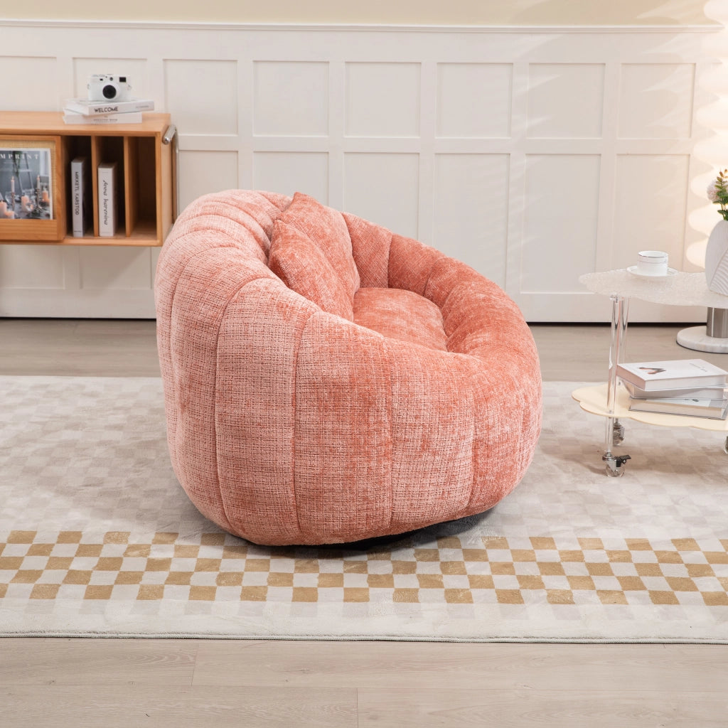 DIVANO SACCO 150x95x63 cm in Chenille Rosa