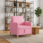 Divano con Storage Rosa 72 x 78 x 87 cm Poliestere 42036875