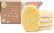 Wispads per bambini - Pulizia con acqua - Riciclabili e idonei per la pelle - Molto delicati - Fatto in Germania - Pastello giallo - set da 5 pezzi