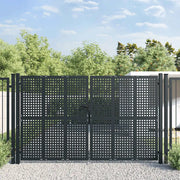 Cancello Giardino Antracite 300x250 cm in Acciaiocod mxl 71155