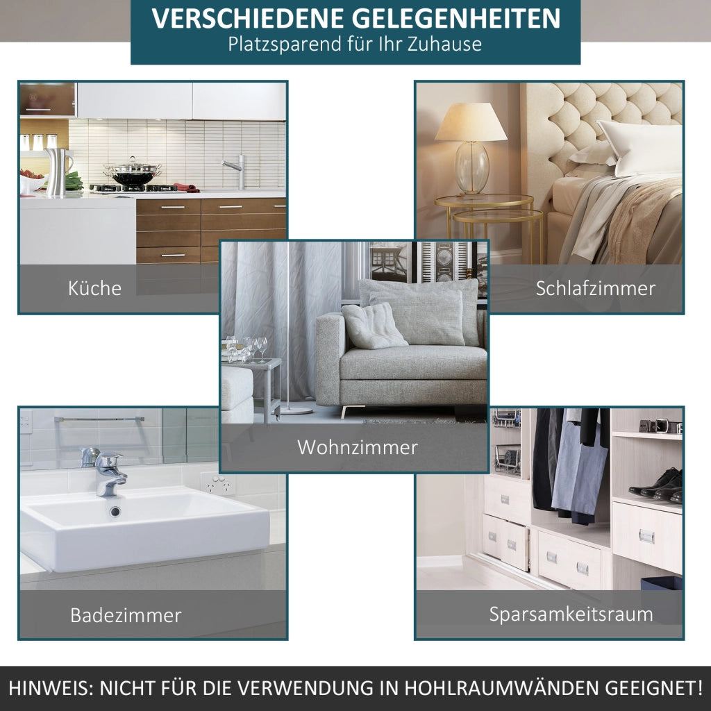 Kit Scorrimento Porte Armadio ¨C Zephmum ¨C Marrone 200cm