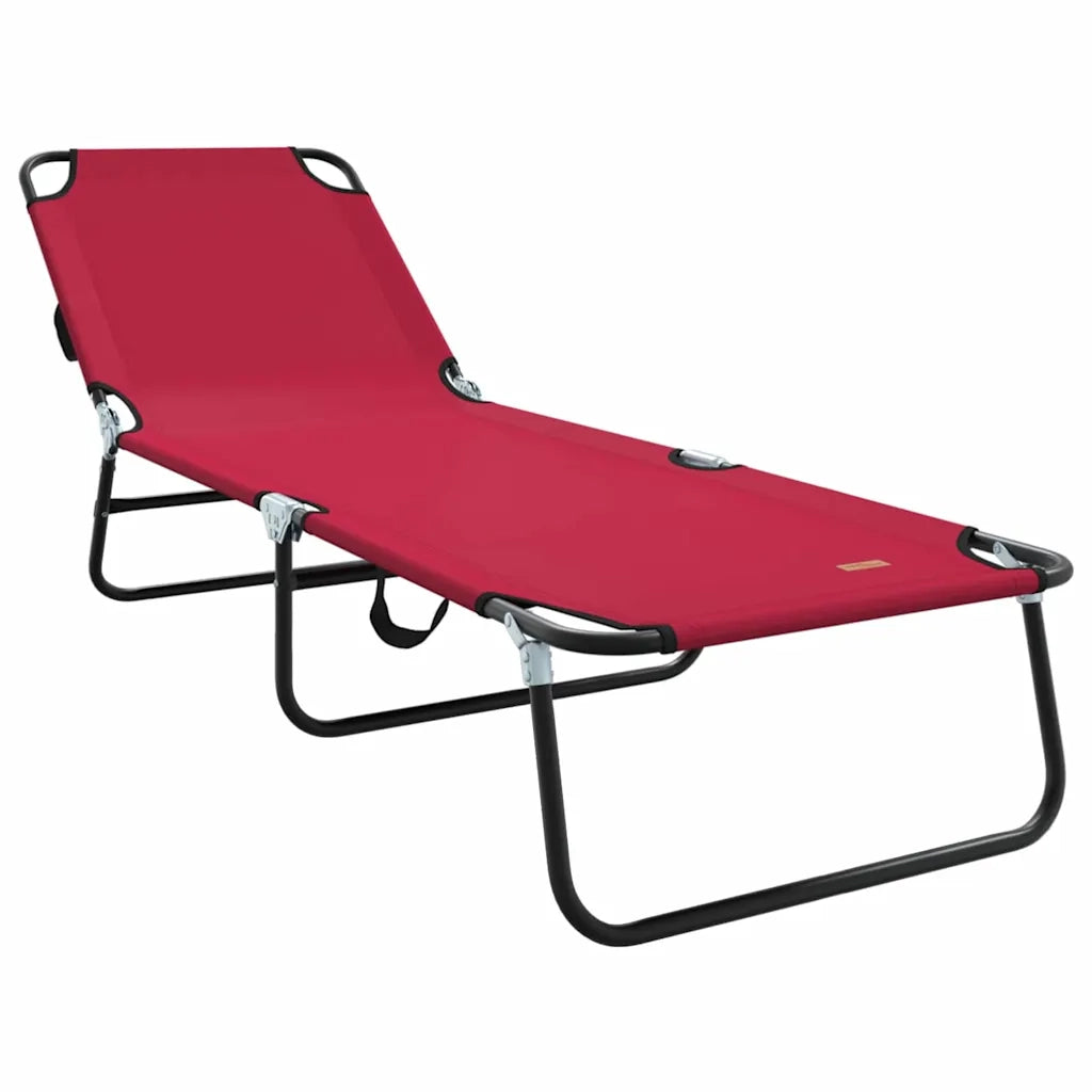 Lettino prendisole pieghevole Rosso 188 x 57 x 86,5 cm 42003142
