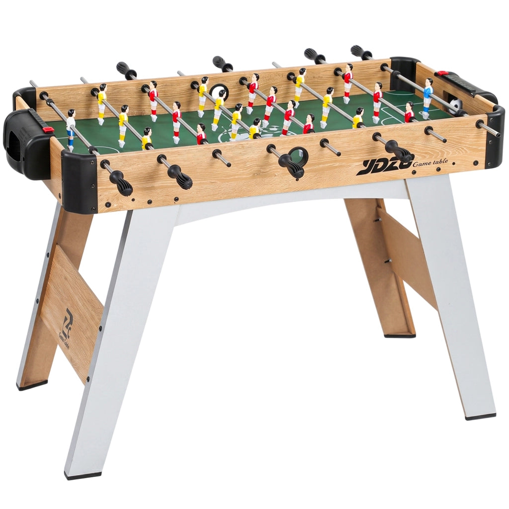 Calciobalilla per Bambini e Adulti ¨C Xylo ¨C 22 Giocatori, 2 Palline, 109x77x72 cm, Quercia Gialla