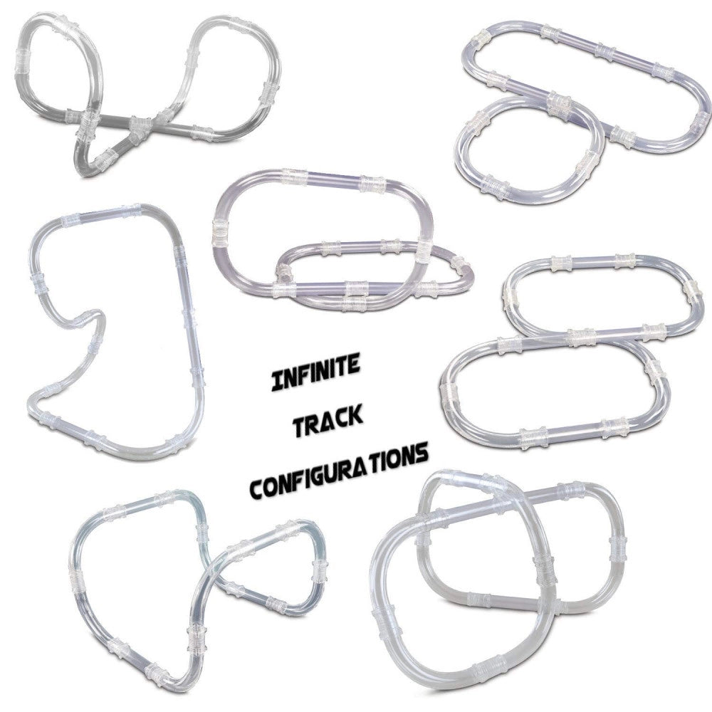 Trade Shop - Gioco Giocattolo Zoom Tube Racing Tubo Magico Per Macchinine Con Effetto Luci -