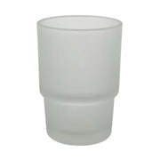 BICCHIERE RICAMBIO PORTASPAZZ. SATINATO TONDO- RUBINETTERIE ASSOCIATE- 1,0 pz