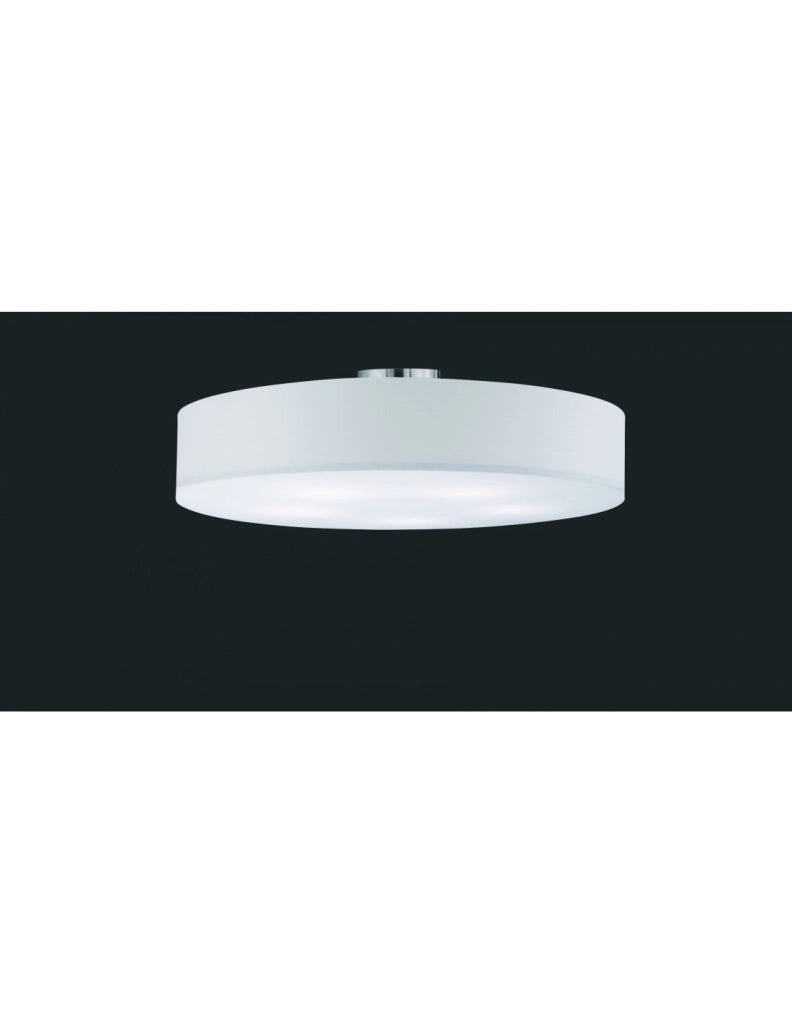 Plafoniera Hotel 5xE27 Paralume Bianco Ø65 cm Trio Lighting