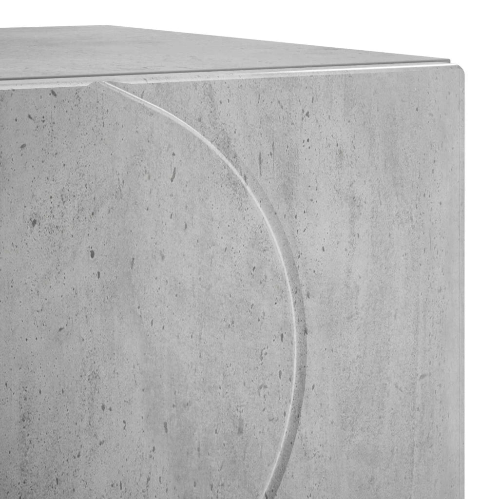 Armadio da Notte Grigio Cemento 33,5 x 34,5 x 50 cm 8011393