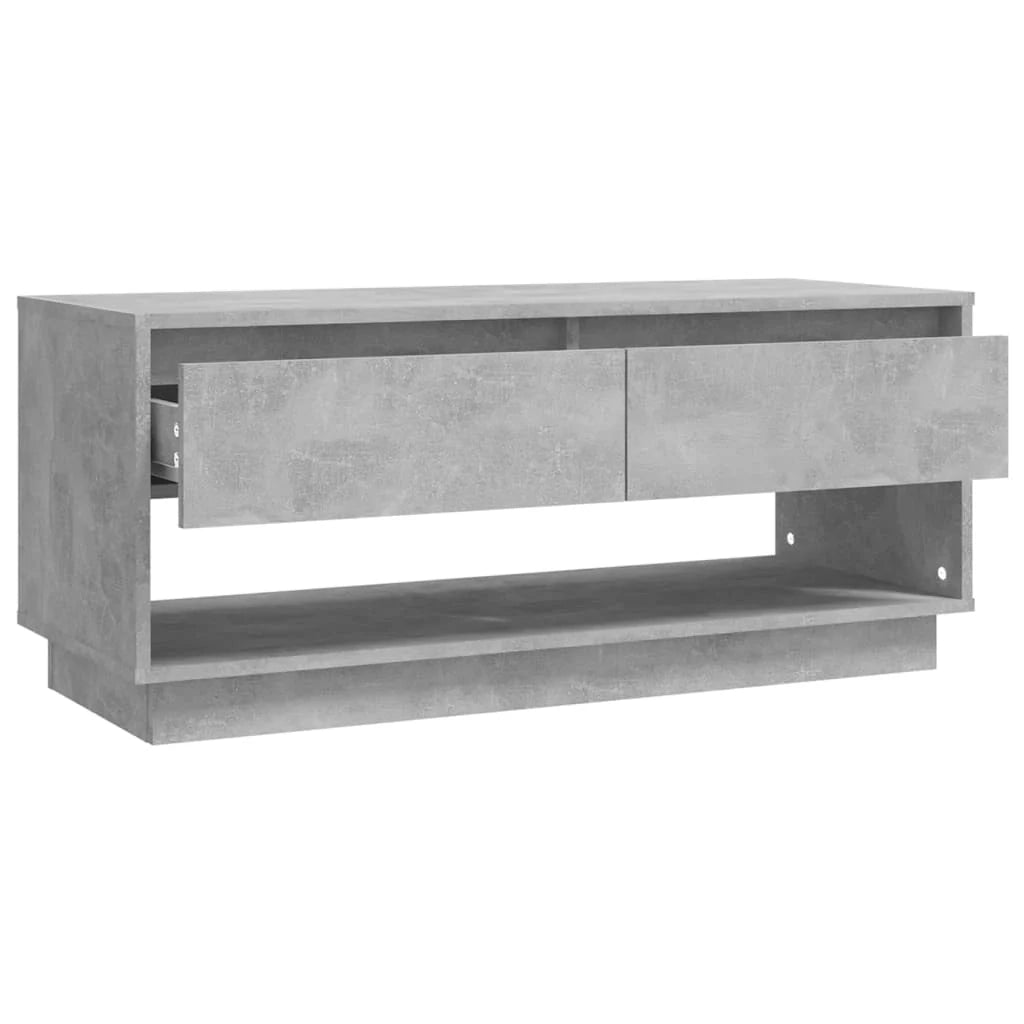 Mobile TV multimediale mensola TV credenza mobile TV sala da pranzo soggiorno camera da letto 102 x 41 x 44 cm legno ingegnerizzato grigio 02_0025616