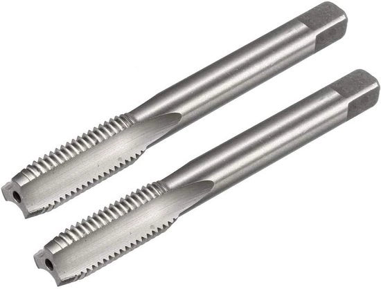 2 pezzi M10 x 1,25mm H2 HSS Tassello a Macchina Senza Rivestimento 3 Denti a Destra