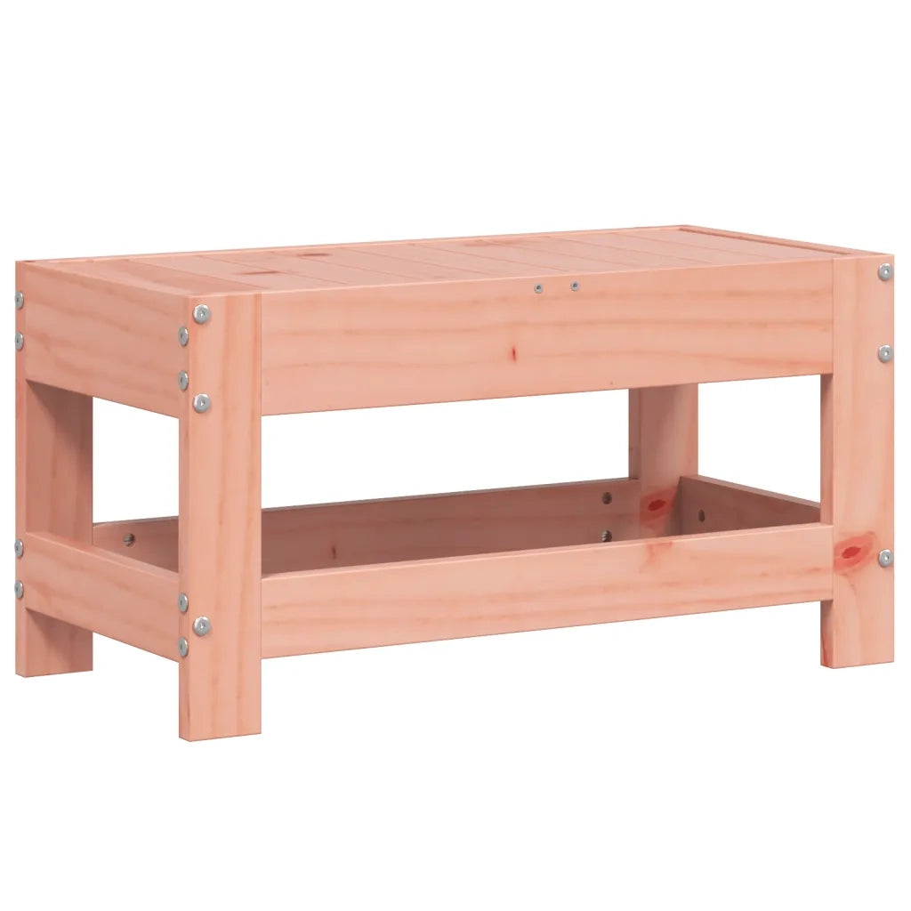 Sedia da giardino-Poggiapiedi da Giardino 62x30x32cm in Legno Massello di Douglas