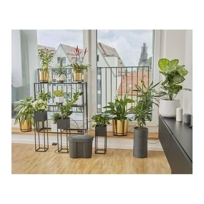 Gardena 13366 Set Irrigazione Vacanze con Serbatoio 10,5 L per 36 Piante Senza Rubinetto colore Nero