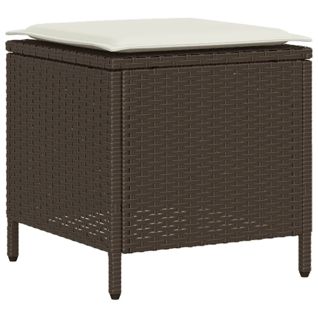 vidaXL Set Divano da Giardino 6 pz con Cuscini Marrone in Polyrattan