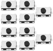 Micro Interruttore Tattile - Interruttore a Pulsante - Comando a Distanza Automatico - 10 Pezzi - 2 Pin - Compatta 4x6x2.5mm - Adatto per Diverse Applicazioni