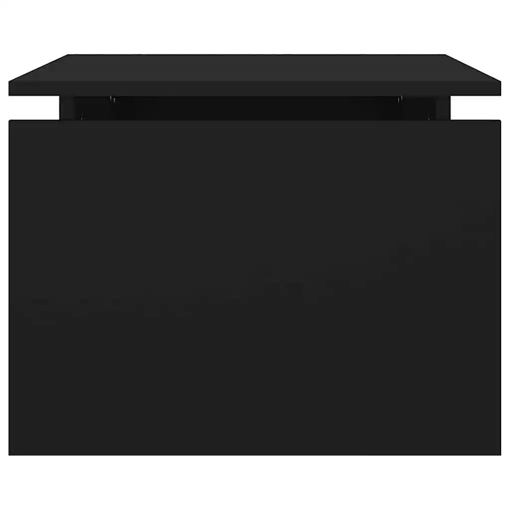 Tavolino da salotto | Tavolino da caff¨¨ | Tavolino da Soggiorno Nero 68x50x38 cm Legno Multistrato