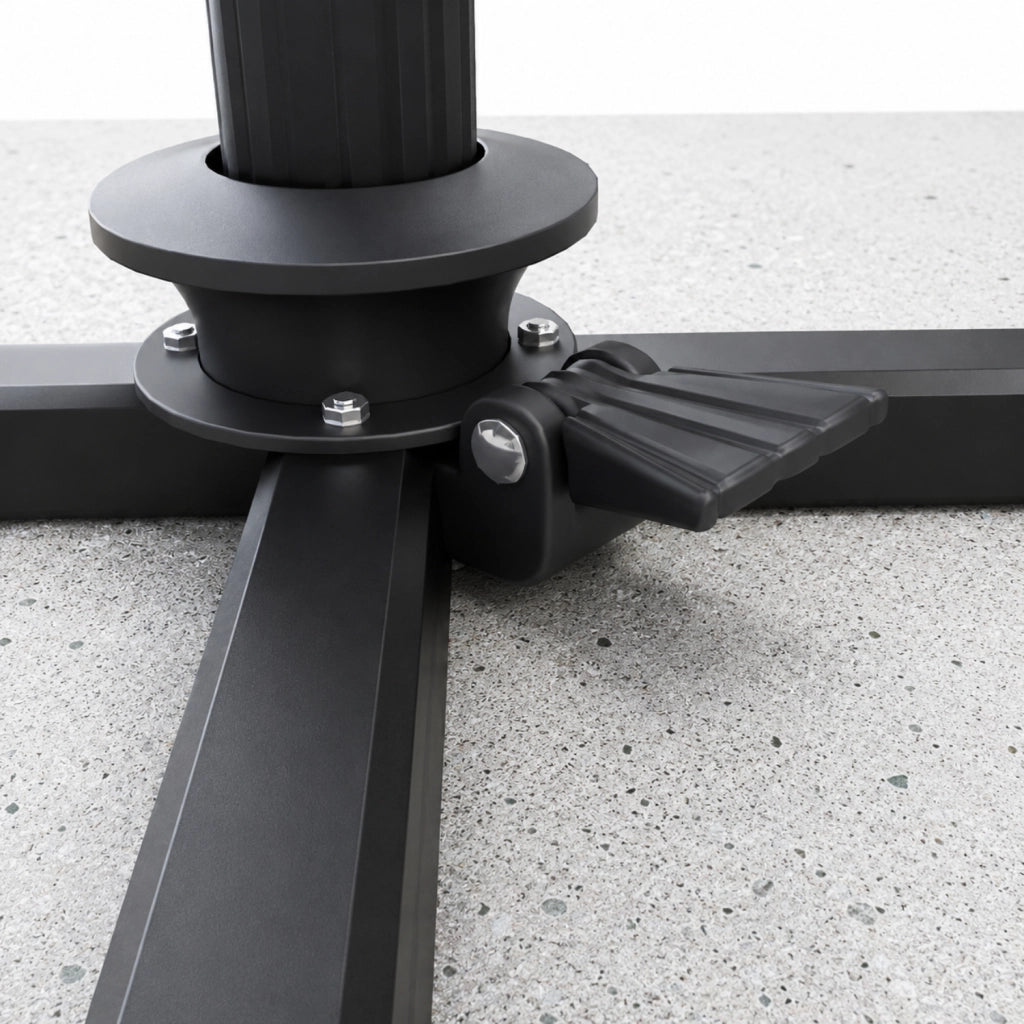 Ombrellone 3X3 M Giardino Braccio Retrattile Per Esterni Piscina Terrazze Gazebo Bar Hotel In Acciaio Inossidabile Braccio Rotabile 360° Telo 180 G M2 Impermeabile Resistente Ai Raggi UV Bianco