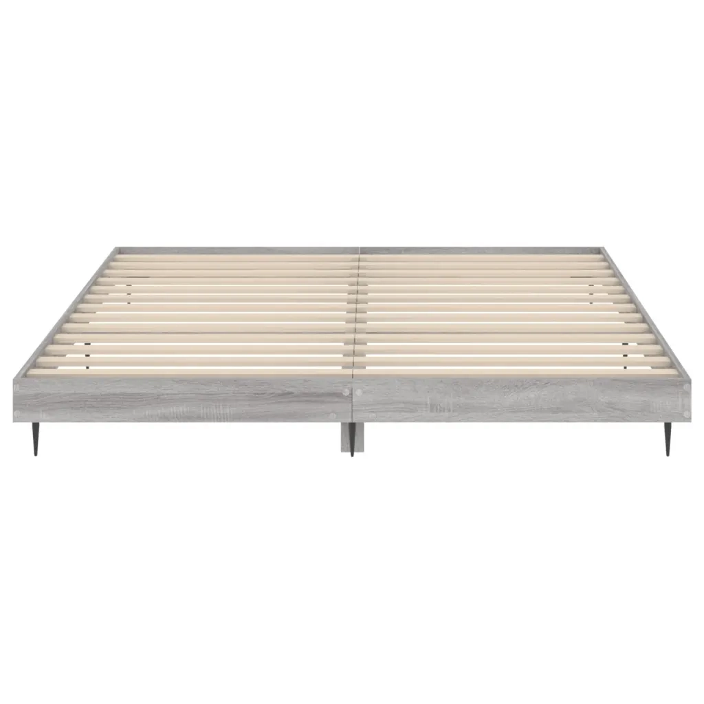 Giroletto senza Materasso Grigio Sonoma 160x200 cm Truciolato 832235