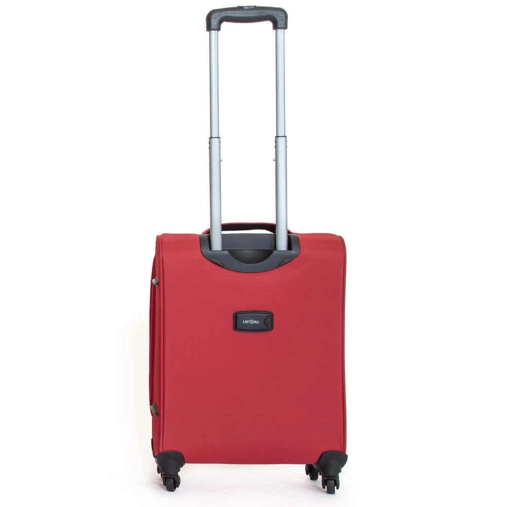 Trolley Valigia Morbida Bagaglio a Mano in Poliestere 4 Ruote Ravizzoni Matisse Rosso