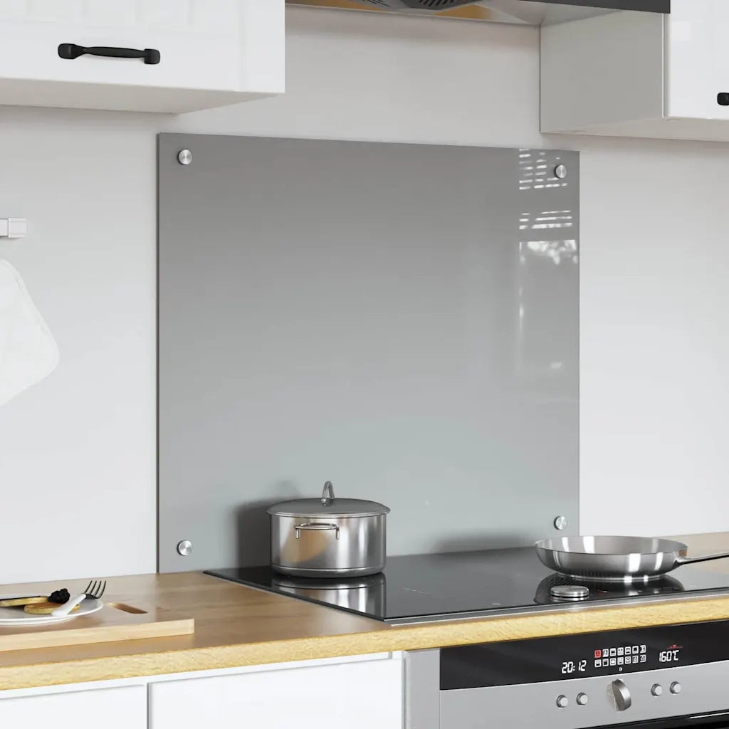 Schienale da cucina Grigio chiaro 70 x 60 cm vetro temperato 42001228