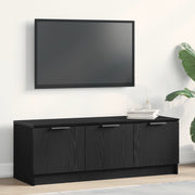 Mobile TV  Nero Rovere 102x35x36,5 cm Legno ingegnerizzato