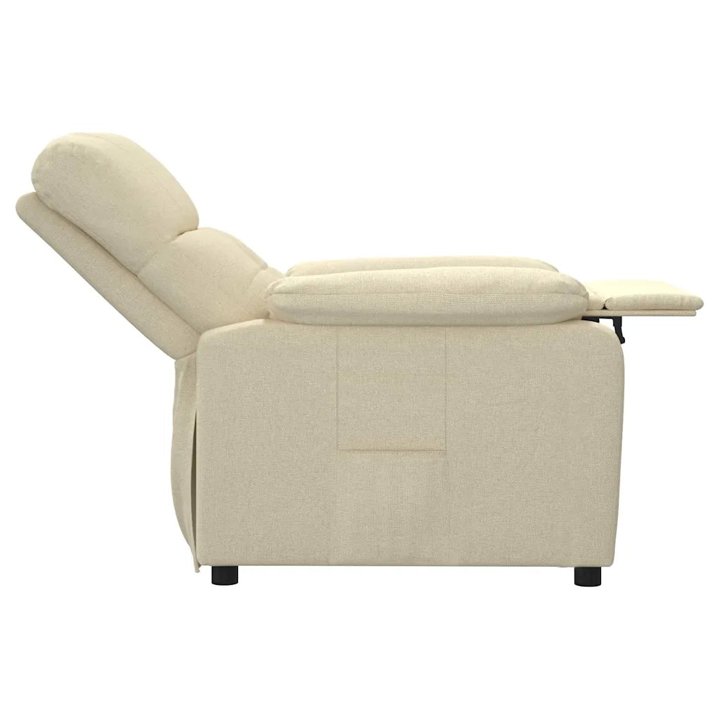 Poltrona Reclinabile Crema in Tessuto cod mxl 19615