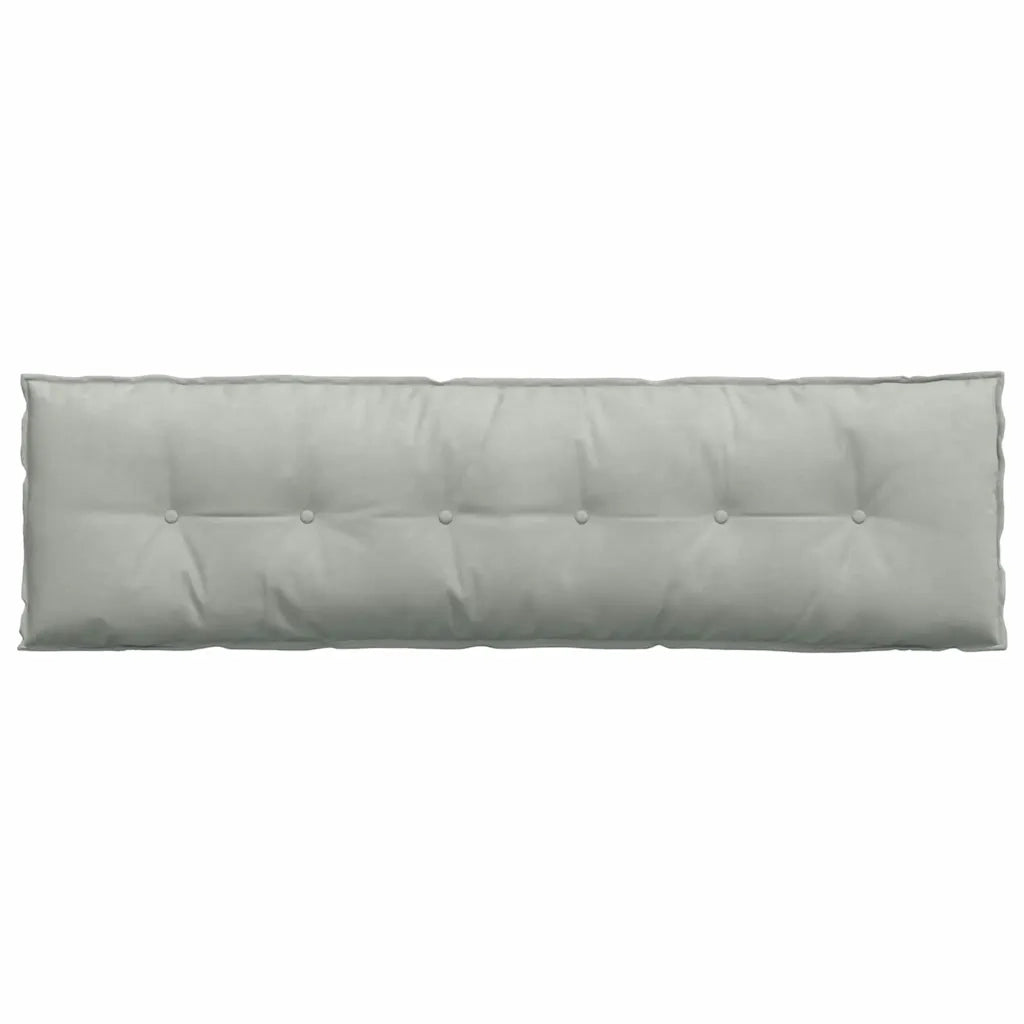 Cuscino per Schiena Grigio chiaro 180 x 50 cm Tessuto in Cords