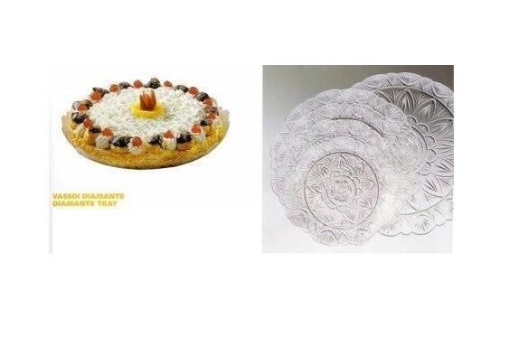 Vassoio diamante 36cm conf.10 pezzi 5735 gp plast vassoio per torta