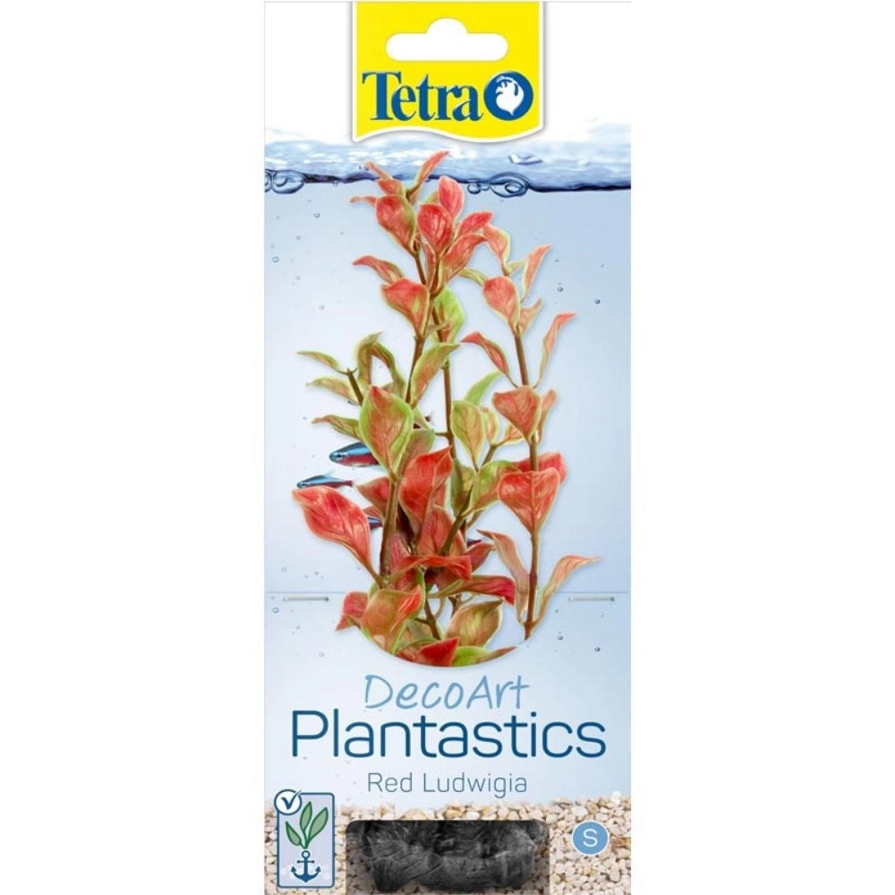 Tetra Pianta Decorativa in Plastica Modello Red Ludwigia (Ludwigia Repens) varie misure Modello: S