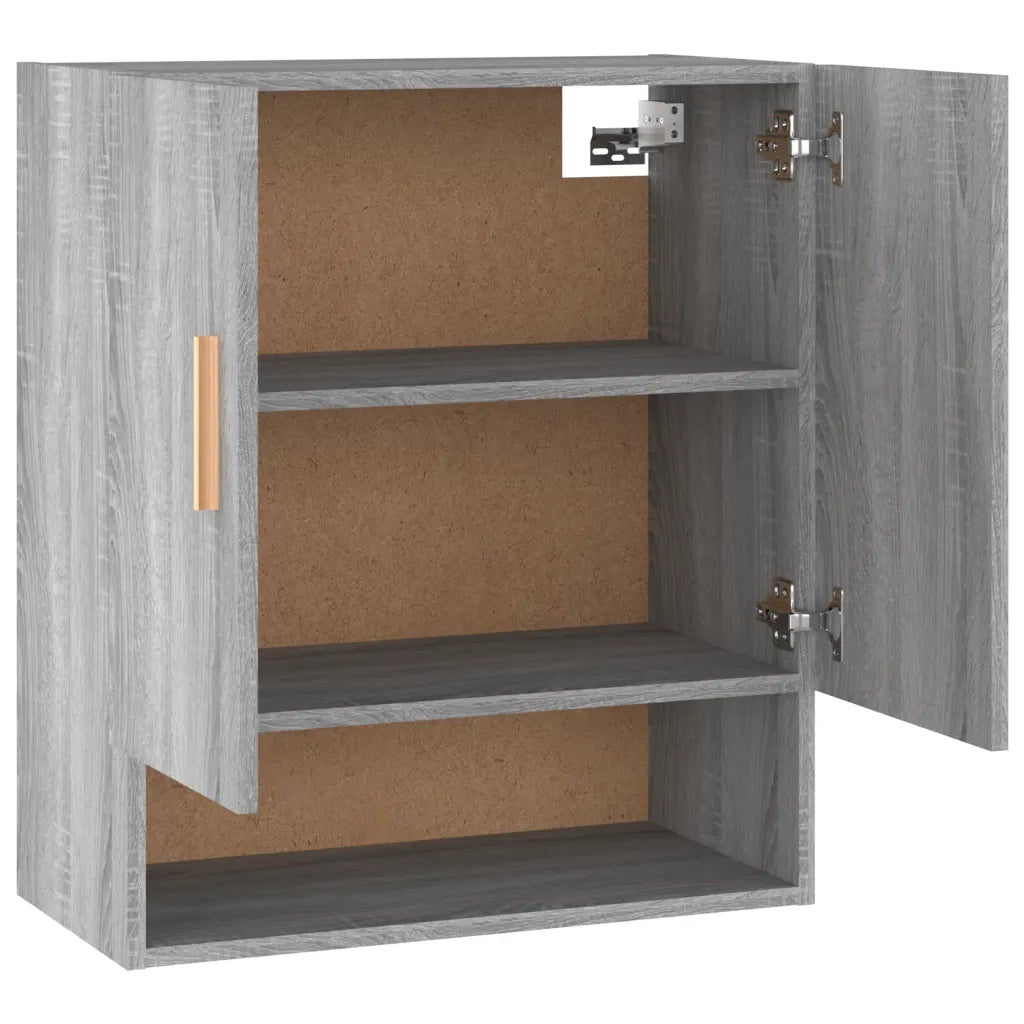 Armadietto a Muro | Mobile a Parete Grigio Sonoma 60x31x70cm in Legno Multistrato